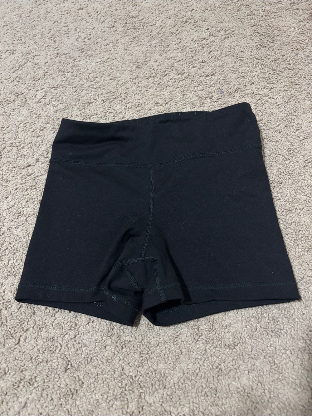 Girls Black Bike Shorts